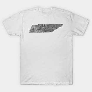 Tennessee Map T-Shirt